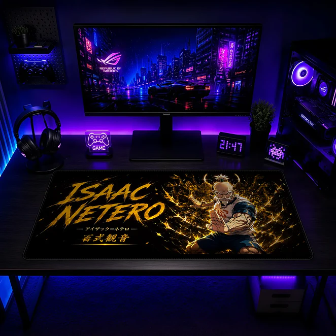 Mousepad Gamer Hunter X Hunter Isaac Netero Formato XXL 2