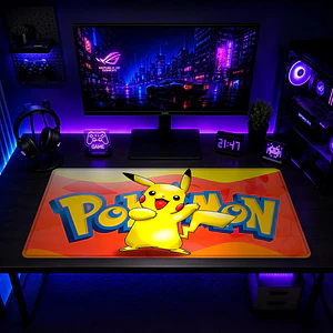 Mousepad Anime Pokemon Pikachu Retro XL