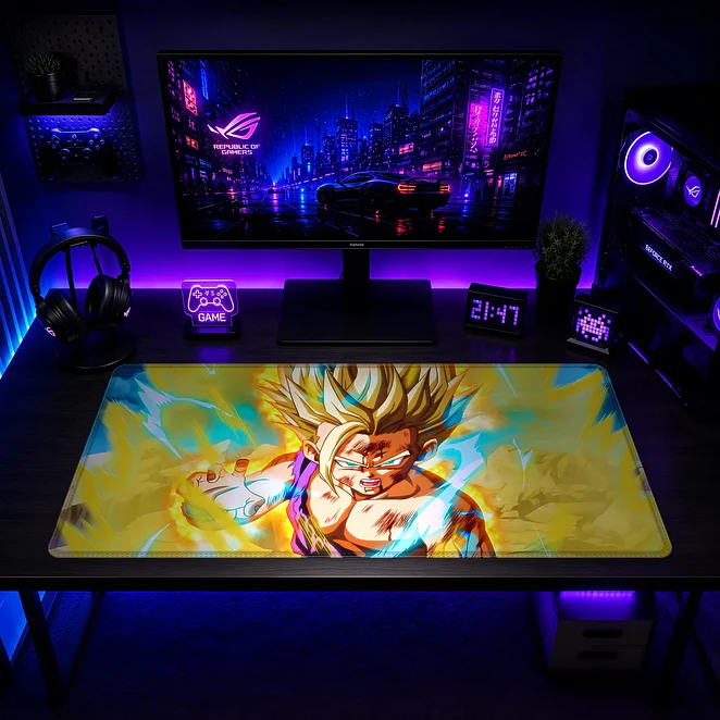 Mousepad Gamer Dragon Ball Z Gohan Saiyan Formato XXL 2
