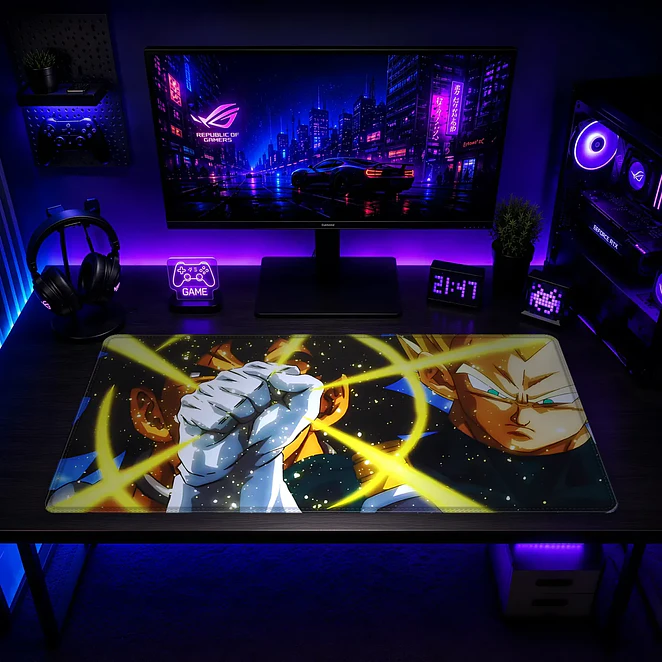 Mousepad Gamer Dragon Ball Vegeta vs broly Formato XXL 2