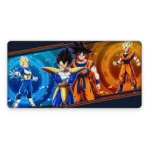 Mousepad Gamer Dragon Ball Goku y Vegeta Formato XXL
