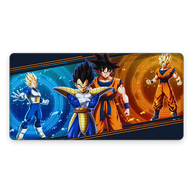 Mousepad Gamer Dragon Ball Goku y Vegeta Formato XXL 1