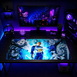 Mousepad XL Dragon Ball Vegeta Blue Familia Premium
