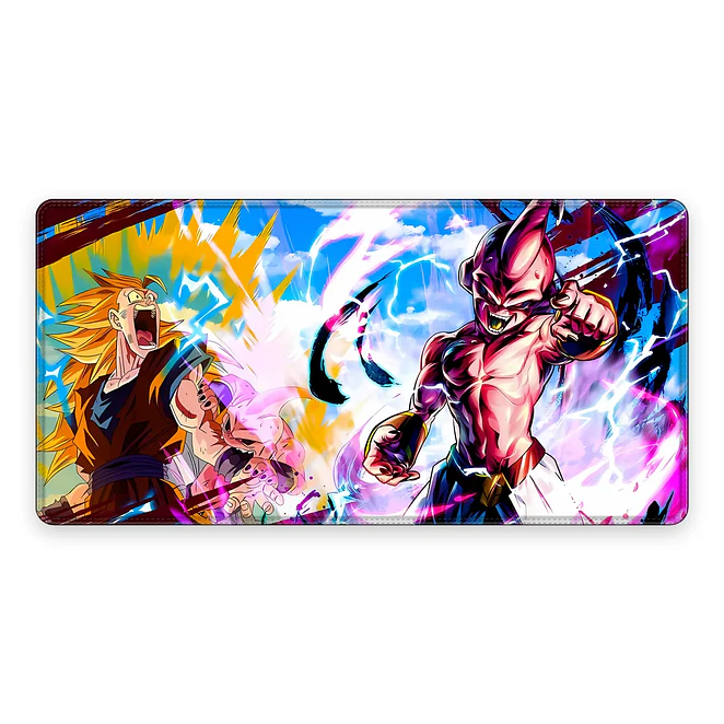 Mousepad Gamer Dragon Ball Goku SSJ3 vs Buu Formato XXL 1