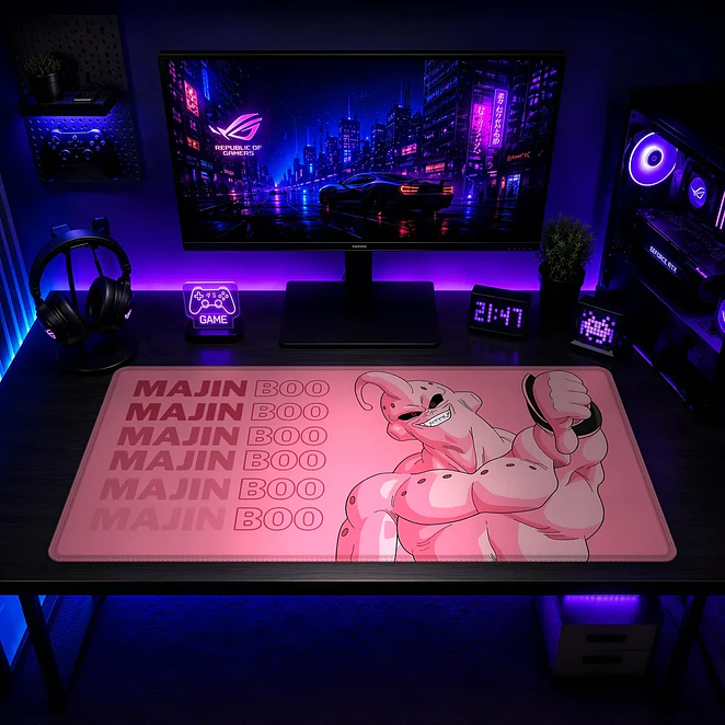Mousepad Gamer Dragon Ball Majin Boo Formato XXL 2