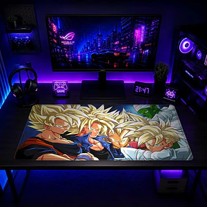 Mousepad Gamer Dragon Ball Z Guerreros Z Formato XXL