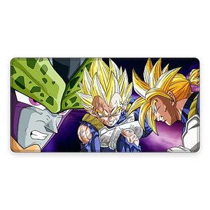 Mousepad XL Dragon Ball Z Cell vs Vegeta y Trunks