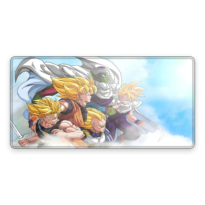 Mousepad XL Dragon Ball Guerreros Z al Combate 1
