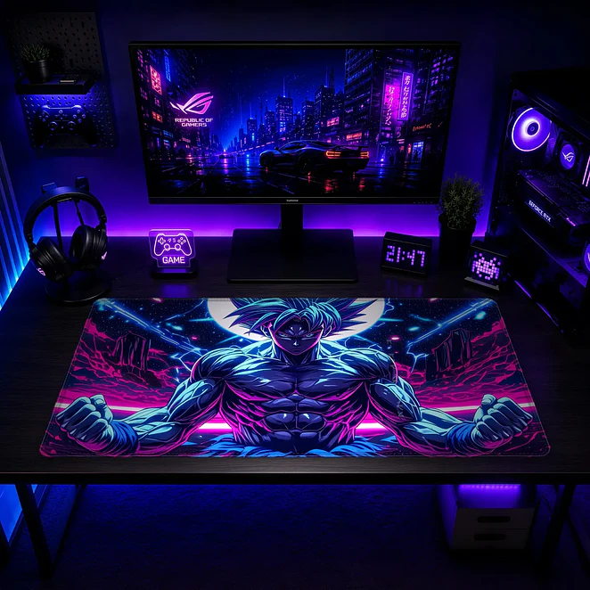 Mousepad Anime Dragon Ball Goku Instinto Neon XL 2
