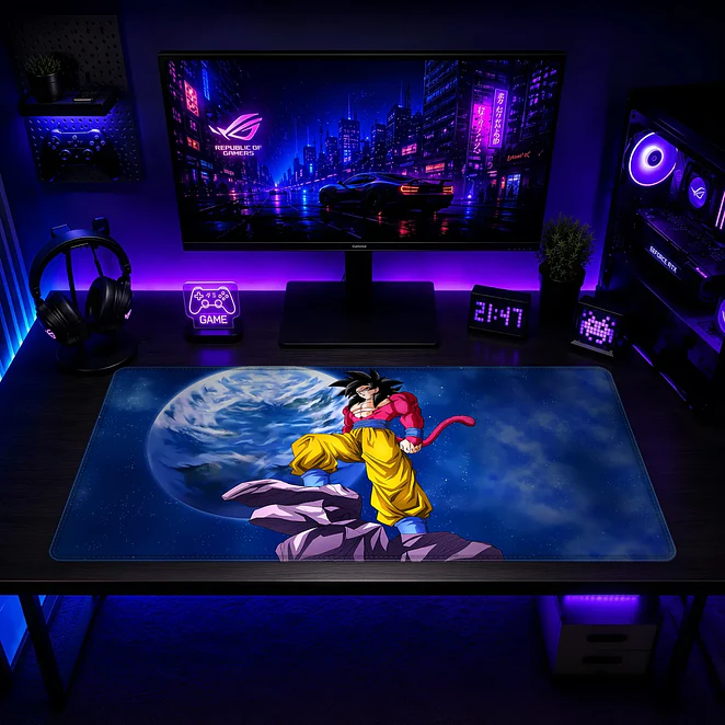 Mousepad Dragon Ball Goku SSJ4 Espacio Waterproof 2