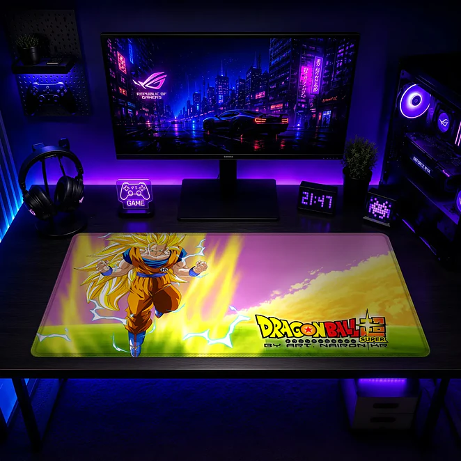 Mousepad Gamer Dragon Ball Goku SSJ3 Super Formato XXL 2