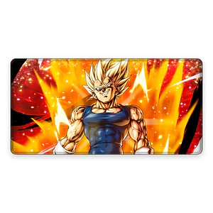Mousepad Gamer Dragon Ball Majin Vegeta Fuego Formato XXL