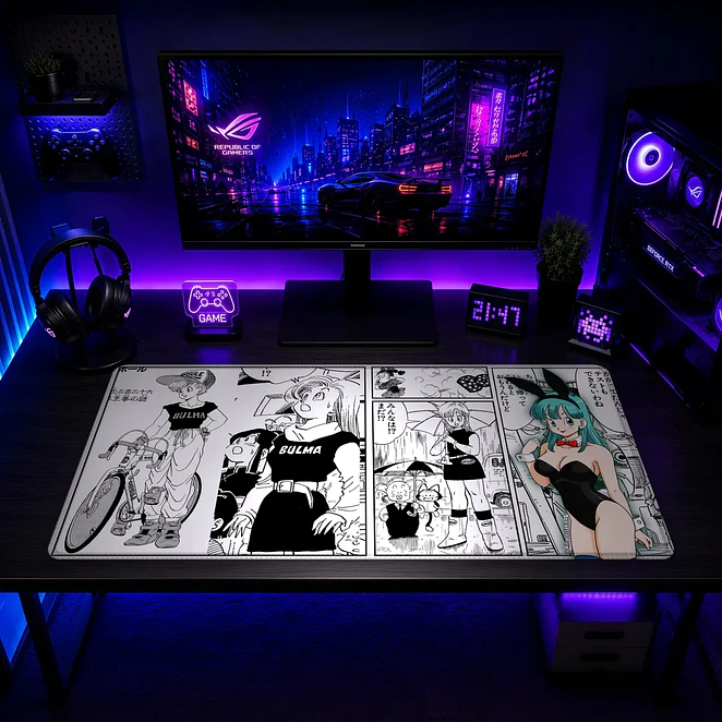 Mousepad XL Dragon Ball Bulma Conejita Premium 2