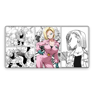 Mousepad XL Dragon Ball Androide 18 Rosa Premium