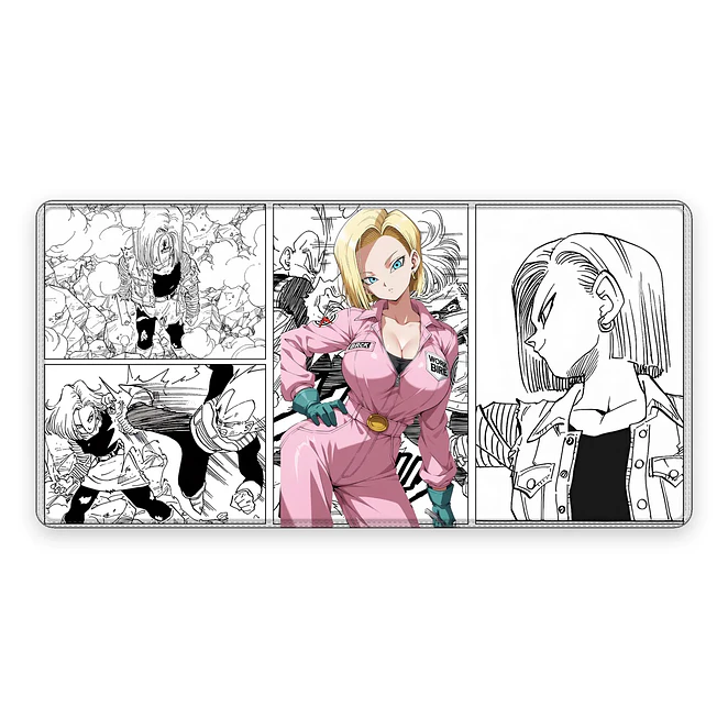 Mousepad XL Dragon Ball Androide 18 Rosa Premium 1