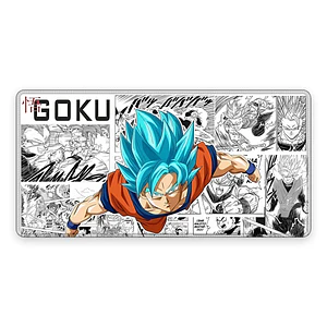 Mousepad Gamer Dragon Ball Goku Blue Manga Formato XXL