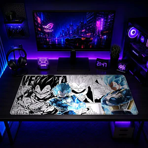 Mousepad Gamer Dragon Ball Vegeta Formas Formato XXL