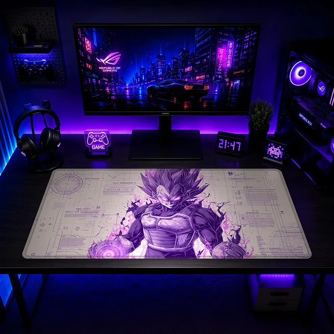 Mousepad XL Dragon Ball Vegeta Ego Premium 2