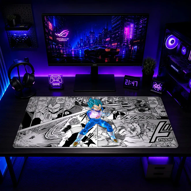 Mousepad Dragon Ball Super Vegeta Blue XL 2