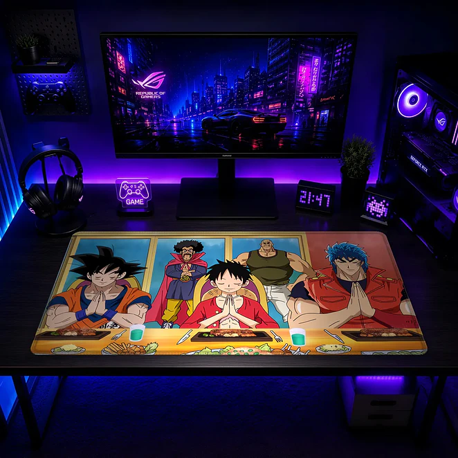 Mousepad XL Dragon Ball Crossover Comida Premium 2