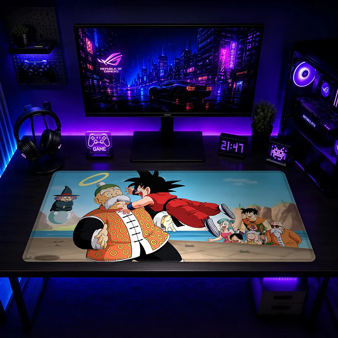 Mousepad Dragon Ball Goku y Abuelo Gohan Waterproof 2