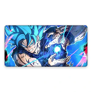 Mousepad Dragon Ball Super Goku Blue  Kamehameha