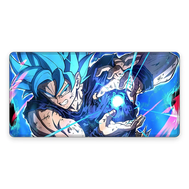Mousepad Dragon Ball Super Goku Blue  Kamehameha 1
