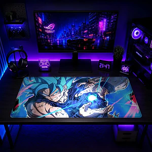 Mousepad Dragon Ball Super Goku Blue  Kamehameha