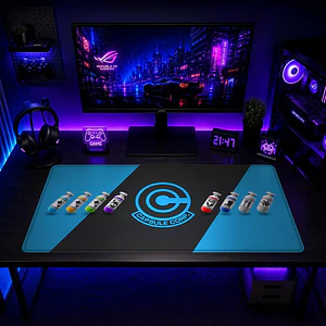Mousepad Gamer Dragon Ball Capsule Corp Formato XXL
