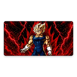 Mousepad Dragon Ball Majin Vegeta Rojo Waterproof