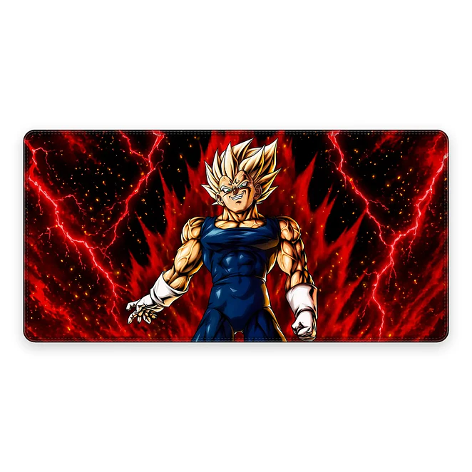 Mousepad Dragon Ball Majin Vegeta Rojo Waterproof 1
