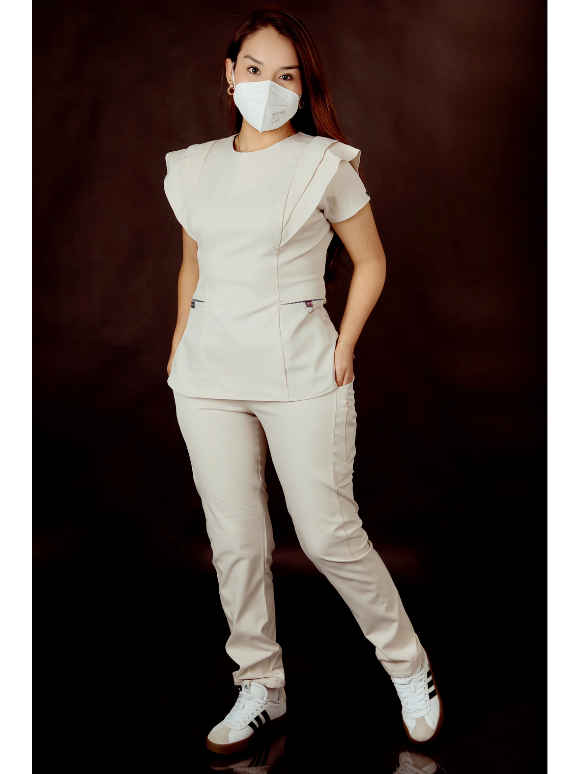 SCRUB PILLPINTU BEIGE 2