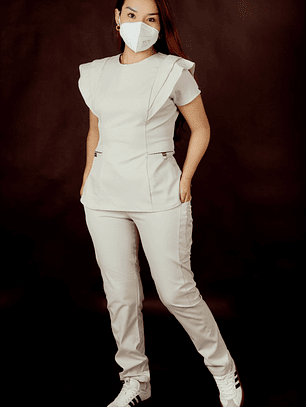 SCRUB PILLPINTU BEIGE