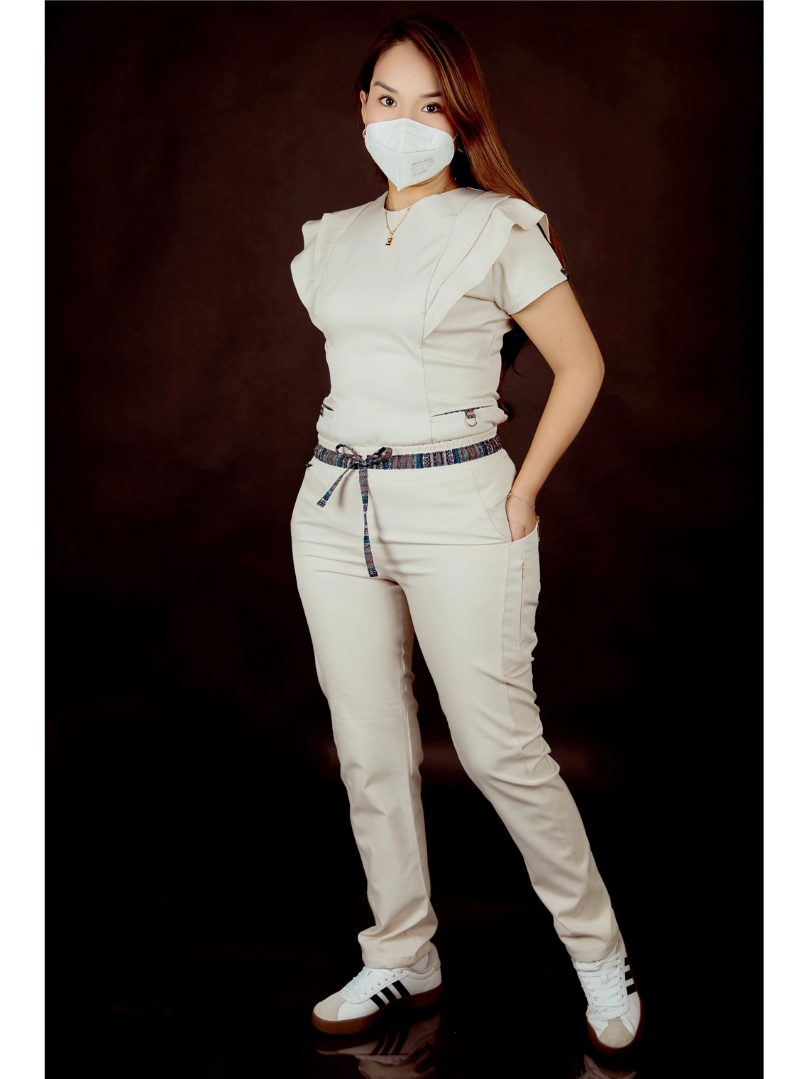 SCRUB PILLPINTU BEIGE 1