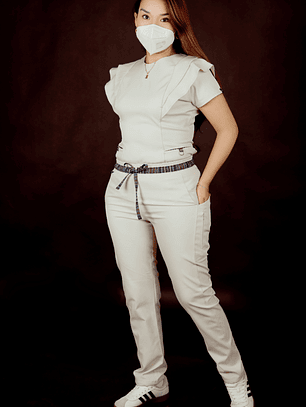 SCRUB PILLPINTU BEIGE