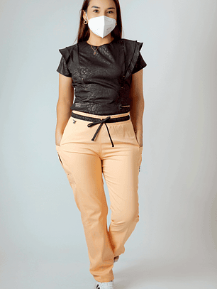 SCRUB PILLPINTU NEGRO/PEACH