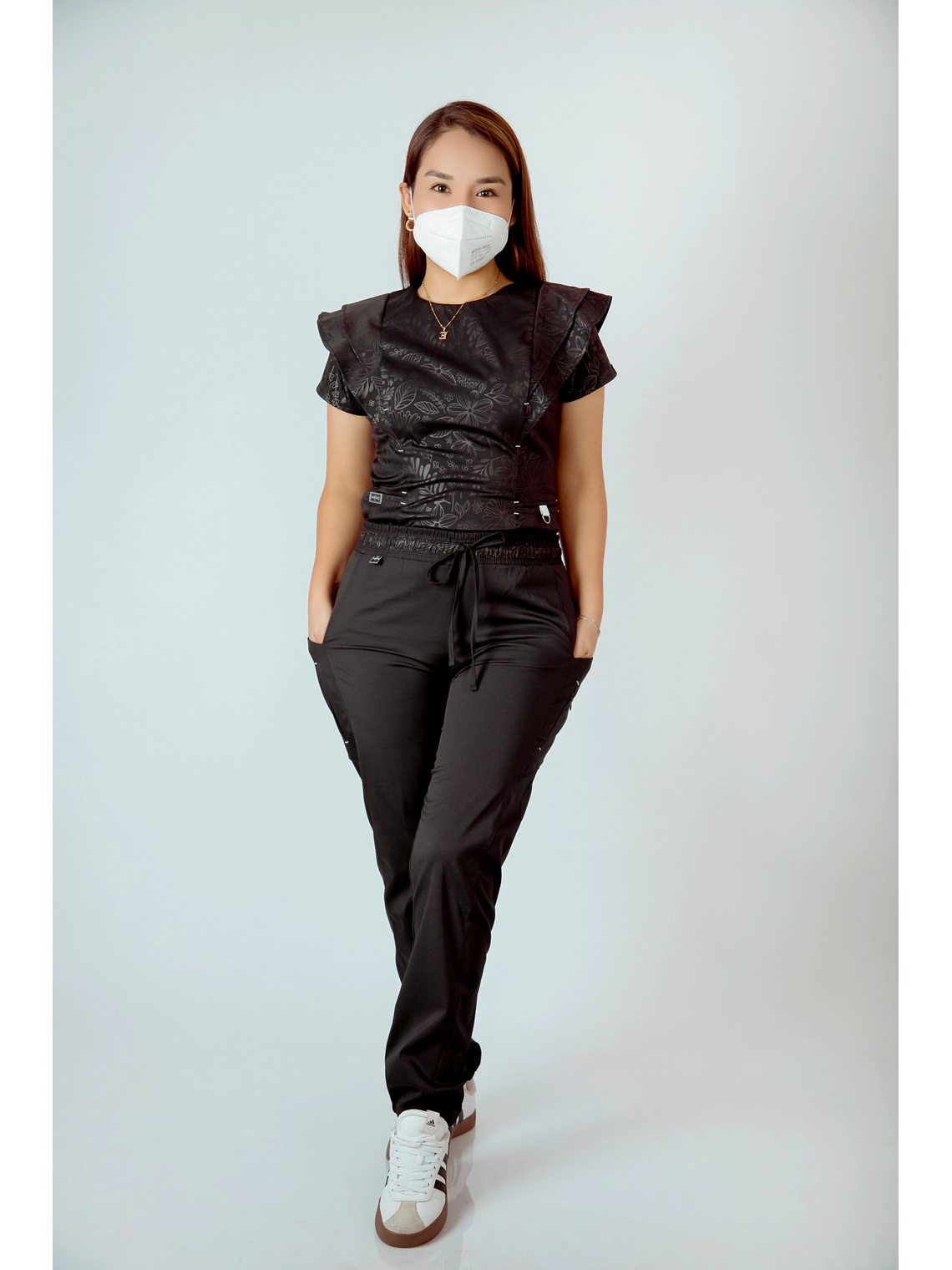 SCRUB PILLPINTU NEGRO/NEGRO 3