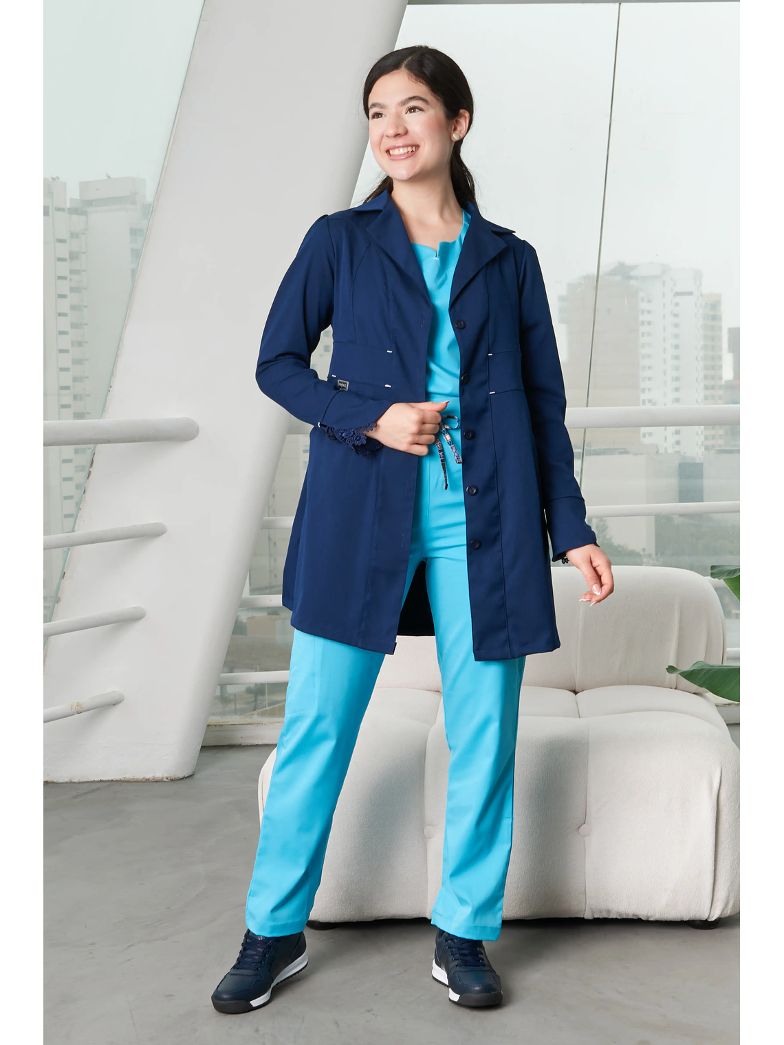 GUARDAPOLVO AZUL MARINO 3