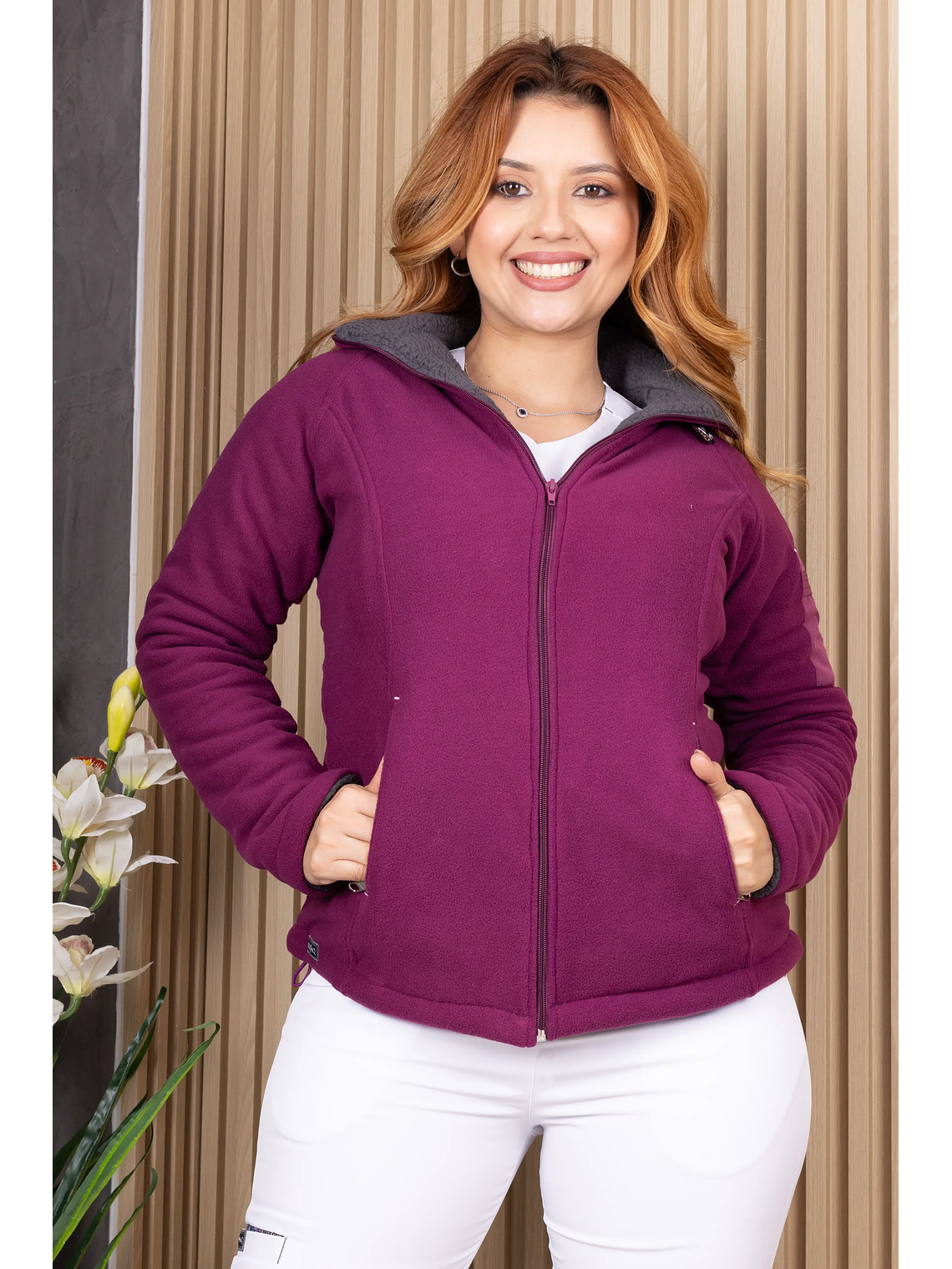 CASACA NINA GRANATE 1