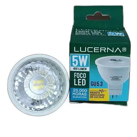 Bombillo Dicroico Bi-pin GU5.3 – 5W – 6K – LUCERNA