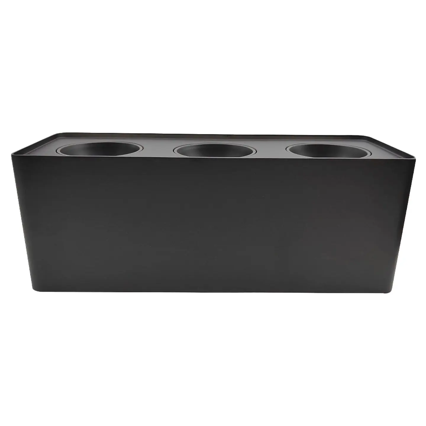 Lámpara Superficial tipo Block, 3 Spots, s/bombillo, Negro, LUCERNA 1