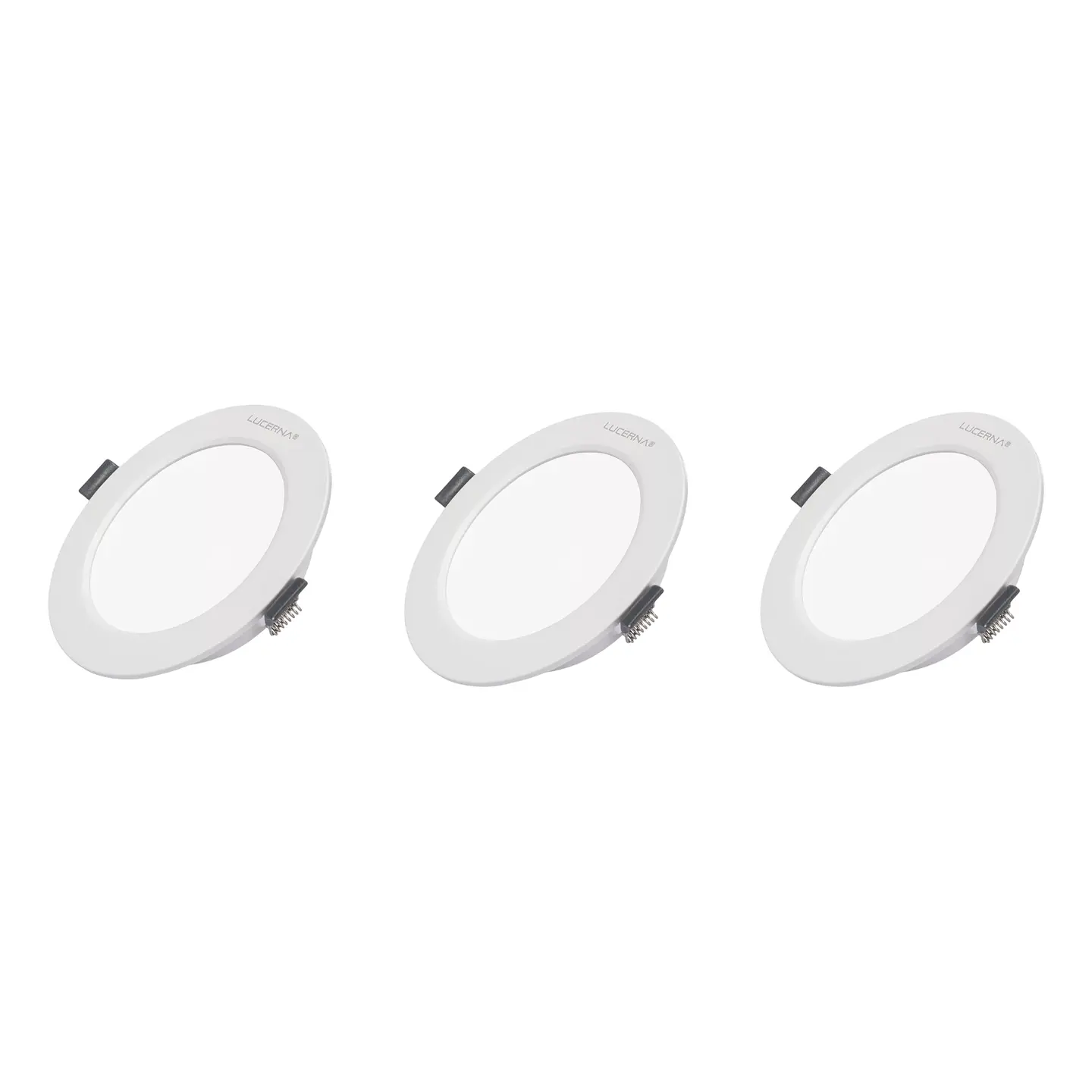 3 Pack Panel DOB Empotrable Redondo 5″, 9W, 6500K, Compact Lumen, LUCERNA 1