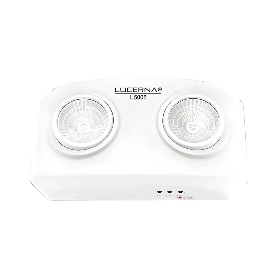Lámpara de Emergencia Superficial Doble Foco, 2 x 1W, LUCERNA 1