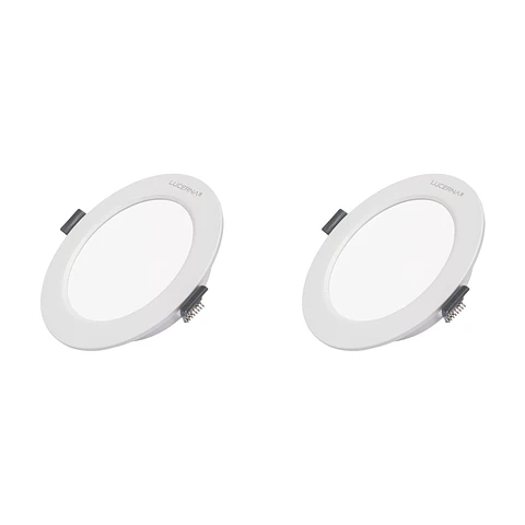 2 Pack Panel DOB Empotrable Redondo 8″, 20W, 6500K, Compact Lumen, LUCERNA