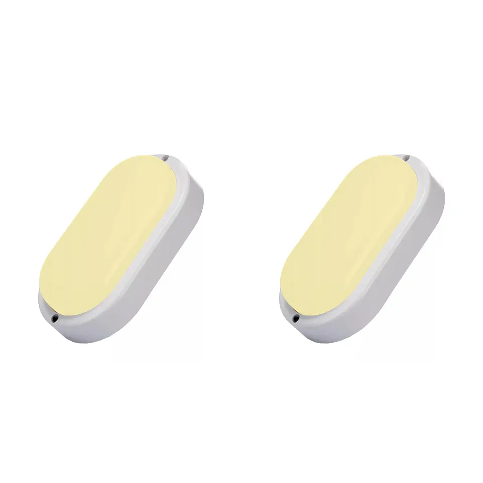 2 Pack Vapoleta Ovalada 16×8.9cm, 8W, 3000K, LUCERNA 1