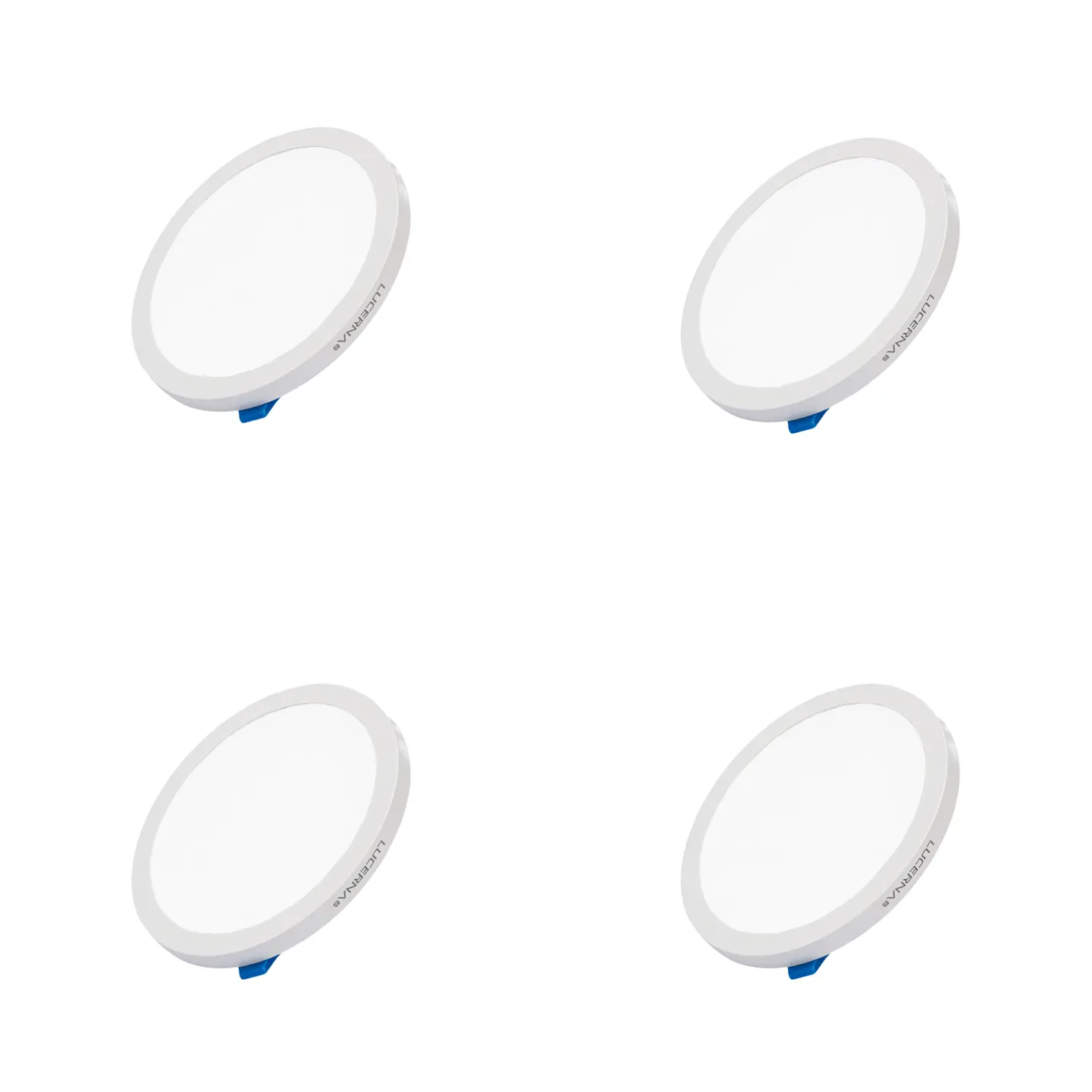 4 Pack Panel Empotrable Redondo 3″, 8W, 6500K, High Lumen, LUCERNA 1