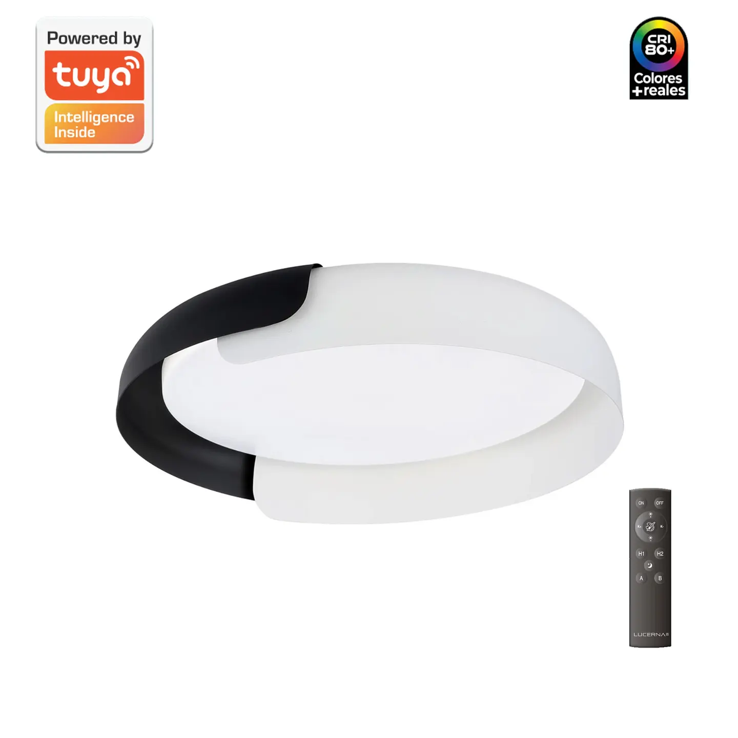 Lámpara Decorativa de Techo(Plafón), 32W, Tres Tonos, Menguante BN, LUCERNA 1