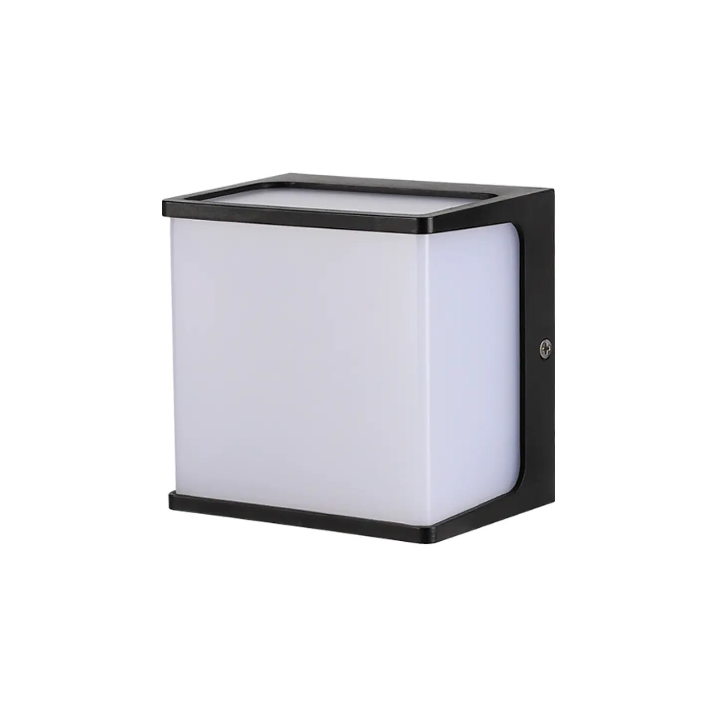 Lámpara Decorativa de Aplique Cúbica Negra y Blanca, 8W, 3000K, Stylish Design, LUCERNA 1