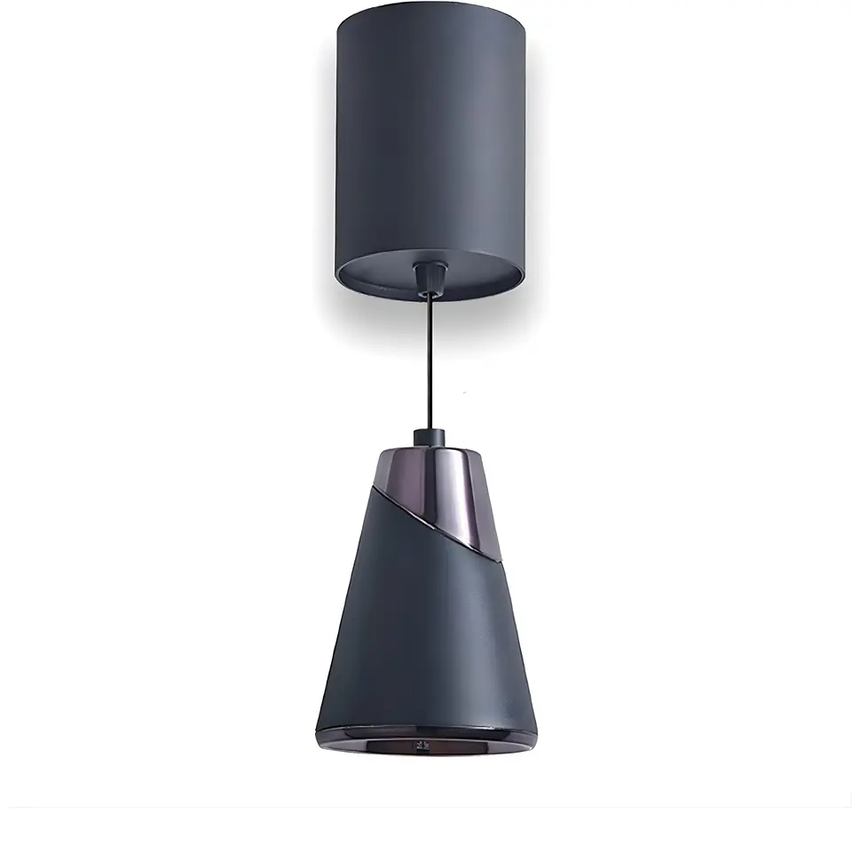 Lámpara Decorativa Colgante Negra, 12W, Tres Tonos, Vulcano C, LUCERNA 1
