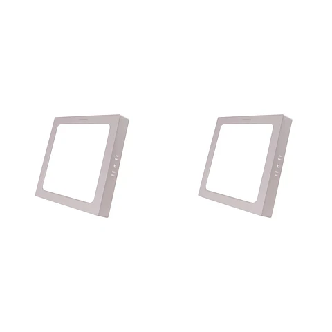 2 Pack Panel Superficial Cuadrado 6″, 12W, 6500K, Línea Clásica, LUCERNA